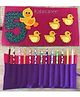 Kalacaree Duck Patch Roller Pencil Pouch - Magenta