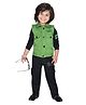 DOTSON Full Sleeves Washed Text Printed 3 Piece Party Set - Green
