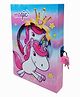 KARBD Unicorn Magic Crown Star Rainbow Color Cartoon Character Secret Lock Diary  - 94 Pages
