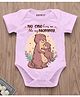 KNITROOT Mothers Day Theme Half Sleeves Baby & Mama With No One Loves Like Mommy Printed Onesie - Pink