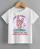 KNITROOT Mother's Day Theme Half Sleeves I Am So Cute After Mommy Printed Tee - White