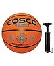 Cosco Rubber Dribble Basketball with Hand Pump Size 7 - Multicolour