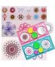 Muren Designer Spirograph Geometric Stencil Design Ruler Pack of 2 (Color May Vary)