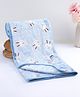 Tinycare Premium Quality Baby Blanket Rabbit Printed  -  Blue