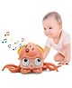 Baby Musical Octopus Crawling Toy - Pink