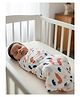 The Mom Store Baby Swaddle Wrap Baby Dino- Multicolour