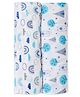 The Mom Store Baby Swaddle Wrap Combo Happy Rainbow & Blue Forest Pack of 2 - Multicolour