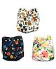 The Mom Store Combo of 3 Reusable Diapers - Multicolour