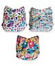 The Mom Store Combo of 3 Reusable Diapers - Multicolour