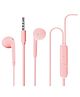 XTOUCH Wired in Ear Earphones 1.2 Meter Durable Cable - Pink