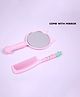 Mihar Essentials Elegant Smooth Hair Comb with Mirror (Color And Print May Vary)