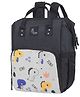 R for Rabbit Caramello Dino Diaper Bag for Mother, Multipurpose Stylish Diaper Bag with 11 Pockets, Water Resistant, 3 Insulated Front Pockets (Grey)