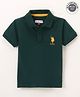 US Polo Assn Cotton Knit Half Sleeves T-Shirt Logo & Number Embroidery - Teal
