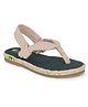 Fresh1947Feet Satin Braided Side Designed Flat Sandal - Cream