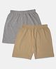 SillySally Pack Of 2 Solid Inner Shorts - Grey Beige