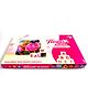 Fingo Brain Flower Blocks Puzzle Alphabets & Number with Pictures & Colors .- Pink