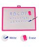 Fingo Brain 2 in 1 Hand Writing Board with Duster - Pink Color