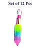 Asera 6 In 1 Unicorn Ball Pen With Feather Fur  for Kids Pack Of 12 - Multicolour