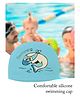 Passion Petals Pu Swimming Cap - Light Blue