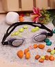 Passion Petals Goggles Anti fog Swimming Glasses - Black