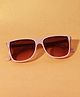 DukieKooky Lens Pink Frame Square Sunglasses - Brown
