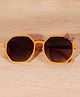 DukieKooky Black Lens Orange Frame Square Sunglasses - Orange