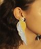 Digital Dress Room Colourful Beaded Parrot Earring Design Stylish Fashion Jewellery - Gold & Silver