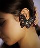 Digital Dress Room Colourful Beaded Butterfly Stud Earring Design Unique Jewellery - 16 g