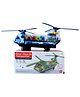 WOW Toys - Delivering Joys of Life Transparent 3D Concept Military Gear Helicopter with Lights and Music (Colour May Vary)