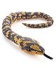Wild Republic Jungle Carpet Snake Toy Black & Golden - Length 146 cm