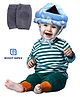 BOXOT IMPEX Baby Safety Helmet & Kneepads-Blue (Color And Print May Vary)