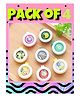 Boxot Impex Reusable Mosquito Repellent Badge Pack of 4 (Color and Design May Vary)
