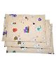 Mittenbooty Diaper Changing Mat Set of 3 with Removable Waterproof Sheet Cat Print- Peach