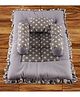 Mittenbooty Baby Bolster Bed Set Star Print Frill-Grey