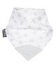 Cheeky Chompers Muslin Teething Bib for Toddlers and Babies - Silver Stars