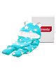 VParents 3 in 1 Soft Hooded Baby Blanket Wrapper Swaddle for New Born Sleeping Bag Bath Towel Bath Robe - Blue