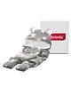 VParents 3 in 1 Soft Hooded Baby Blanket Wrapper Swaddle - Grey