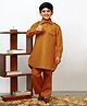 P-MARK Full Sleeves Solid Pathani Set - Mustard Yellow