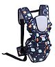 Chinmay Kids 3 Way Baby Carrier With Detachable Bib & Head Cushion Ergonomic Multi Functional Baby Carrier Dark Blue Back Carry