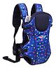 Chinmay Kids 3 Way Baby Carrier With Detachable Bib & Head Cushion Ergonomic Multi Functional Baby Carrier Blue Star Back Carry