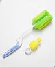 Chinmay Kids 2 Pcs Baby Milk Bottle Brush Nipple Straw Cleaner Sponge - Green