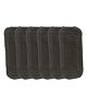 Chinmay Kids Baby Insert Pads Reusable Soft 5 Layers Inserts For Baby Cloth Diaper High Absorbing Washable Liners Set Of 6 - Black