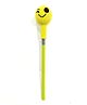 Happy Threads Pencil with Hand Crafted Crochet Topper -  Yellow