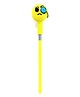 Happy Threads Pencil with Hand Crafted Crochet Topper -  Yellow
