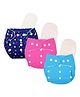Deedry Cloth Diapers Reusable With Insert Pack of 3 - Multi Color