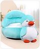 Babyhug Penguin Shaped Soft Seat -  Sky Blue