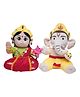 Panda's Box Mantra Chanting Baby Ganesha & Devi Lakshmi (Pack of 2,) | Musical Soft Plush Toy