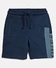 Guess Brand Name Placement Printed Solid Elasticated Pull On Short - Blue