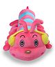 SANISHTH Super Soft Fabric Denny The Clever Catterpillar Toy Pink and Blue -Length 70 cm