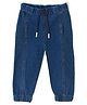 Mi Arcus 95% Cotton & 5% Lycra Solid Jogger - Dark Blue
